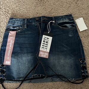 Almost Famous Dark Blue Denim Skirt